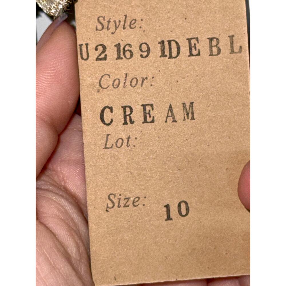 NEW Mandalay Cream Embellished Maxi Long Evening Gown Formal Dress Women Size 10 - Picture 16 of 16